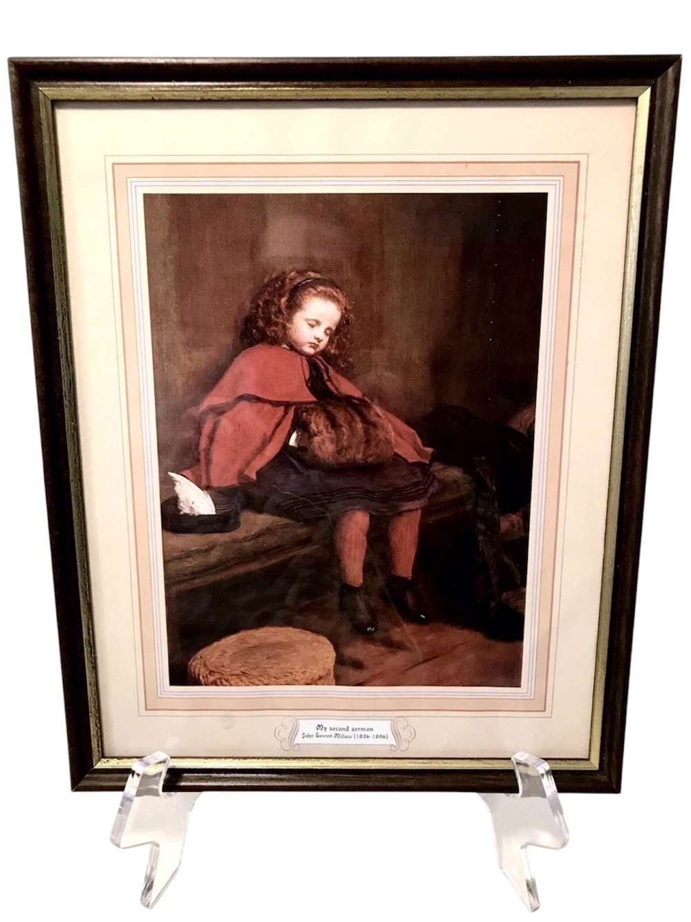 Sir John Everett Millais My Second Sermon (1826-1896) Vintage Framed Print